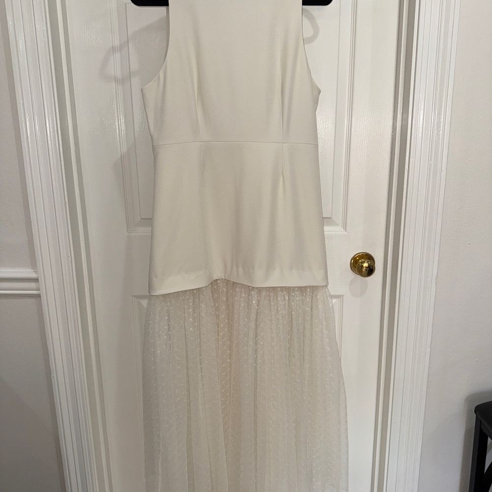 NWT Off White Dress w/ Tulle Bottom